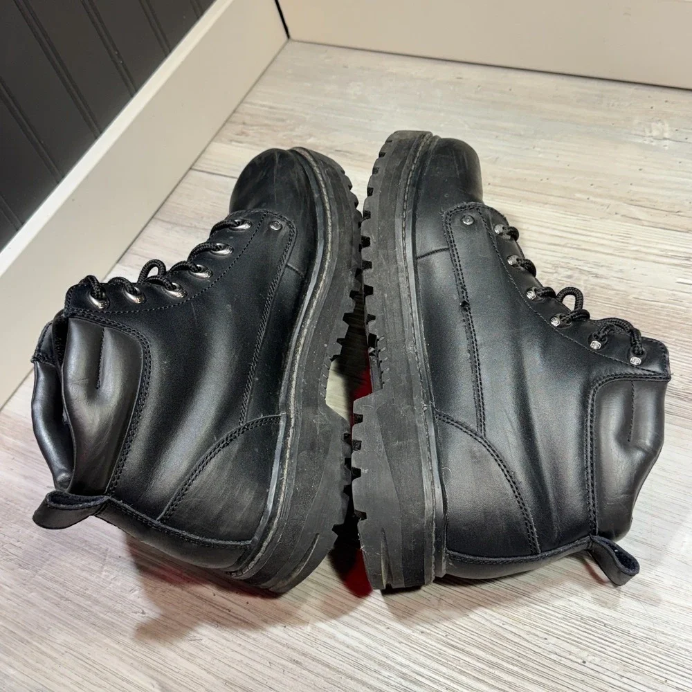 Skechers Men's Mariners-Pilot Black Utility Boot 4473EW Men's Sz 10.5 EXTRA WIDE